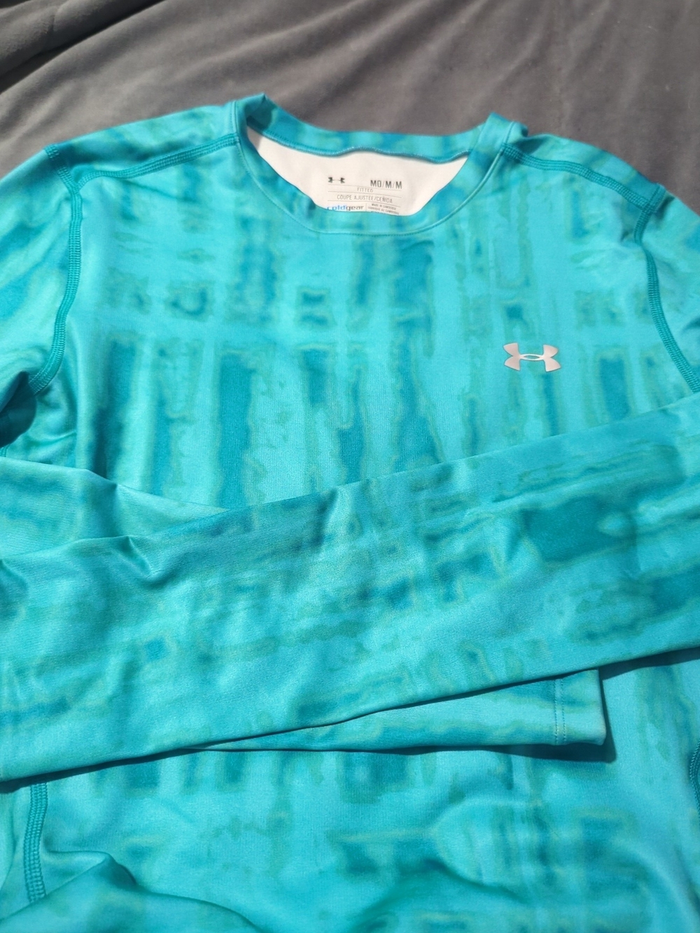 Under Armour Turquoise Long Sleeve Performance Top